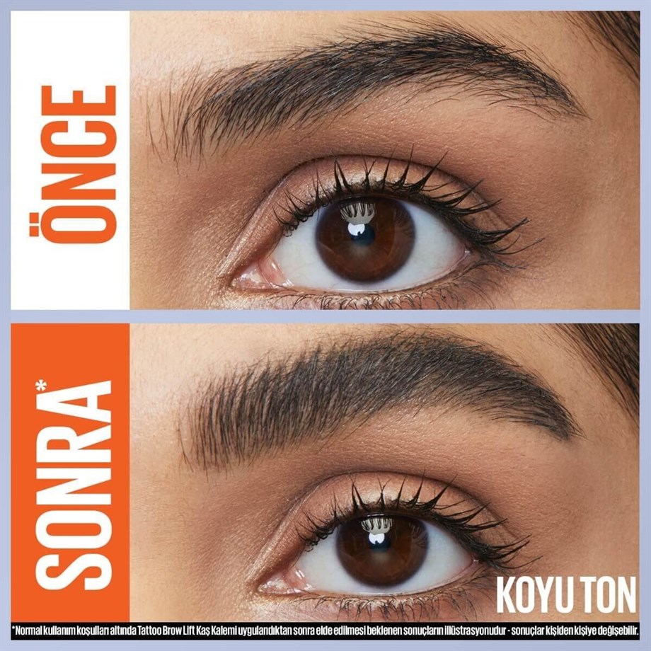 Maybelline New York Tattoo Brow Lift Kaş Kalemi - 04 Deep Brown (Koyu Ton)