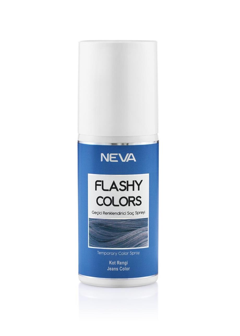 NEVA - Neva Flashy Color Renkli Saç Spreyi Kot Mavisi 75 Ml