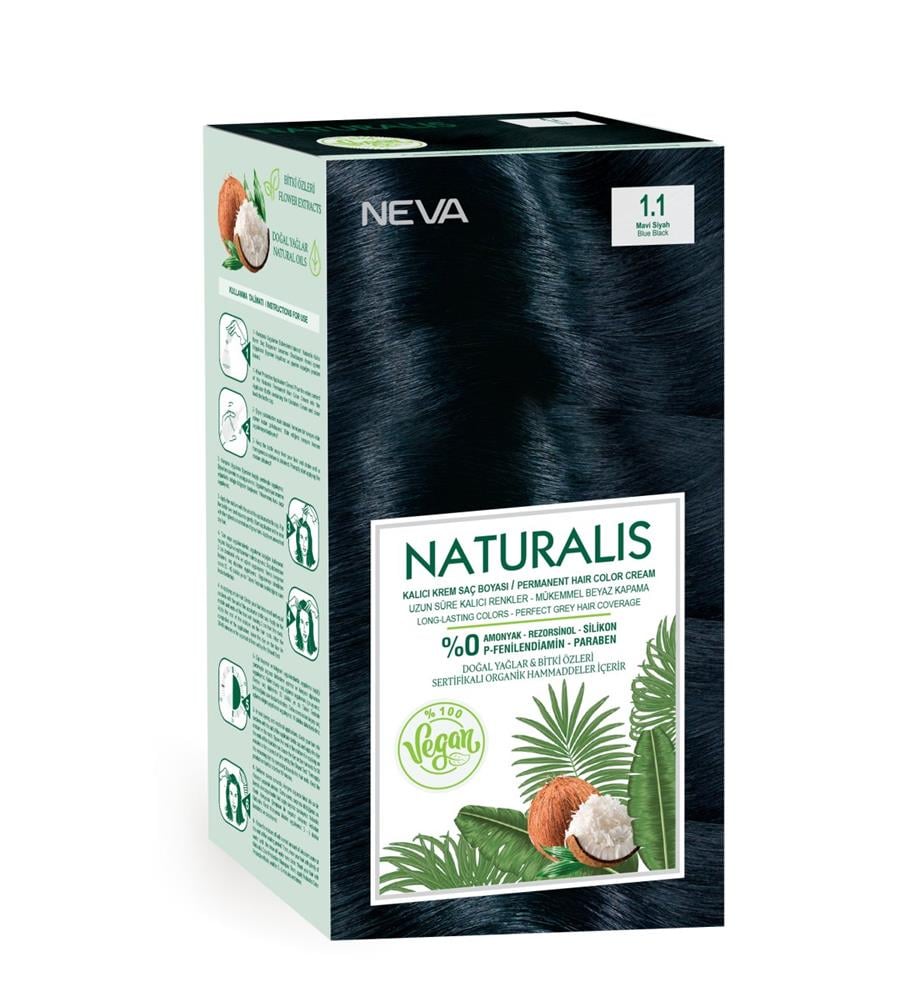 NEVA - Neva Naturalis Vegan Kalıcı Krem Set Saç Boya Serisi