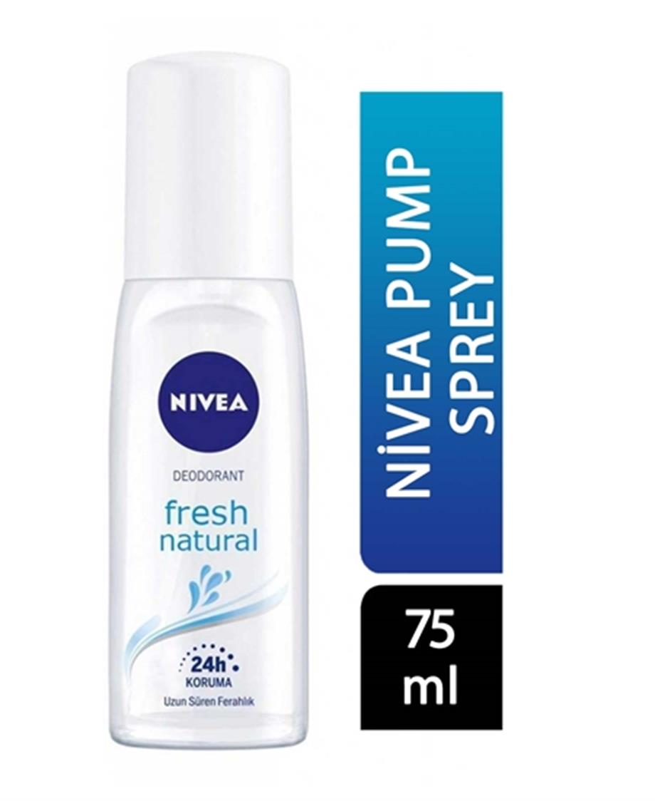 Nivea - Nivea Fresh Natural Sprey 75 Ml Kadın Deodorant