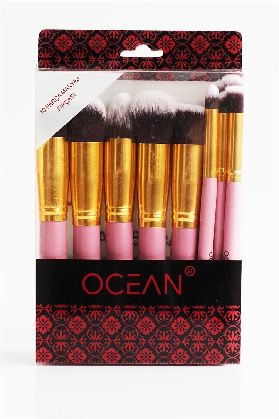Ocean - OCEAN MAKYAJ FIRÇA SETİ PEMBE