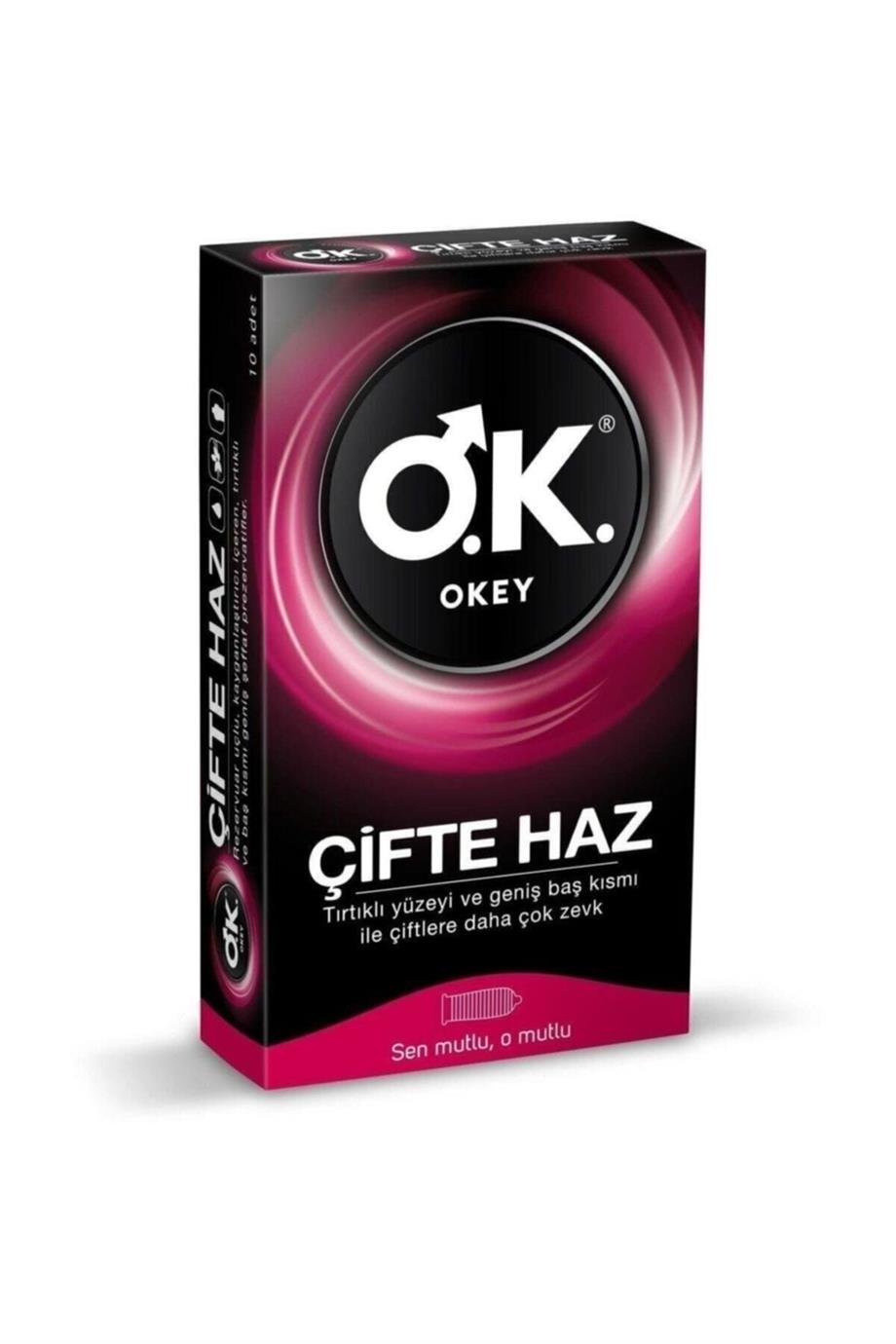 Okey - Okey Çifte Haz Prezervatif 10'lu