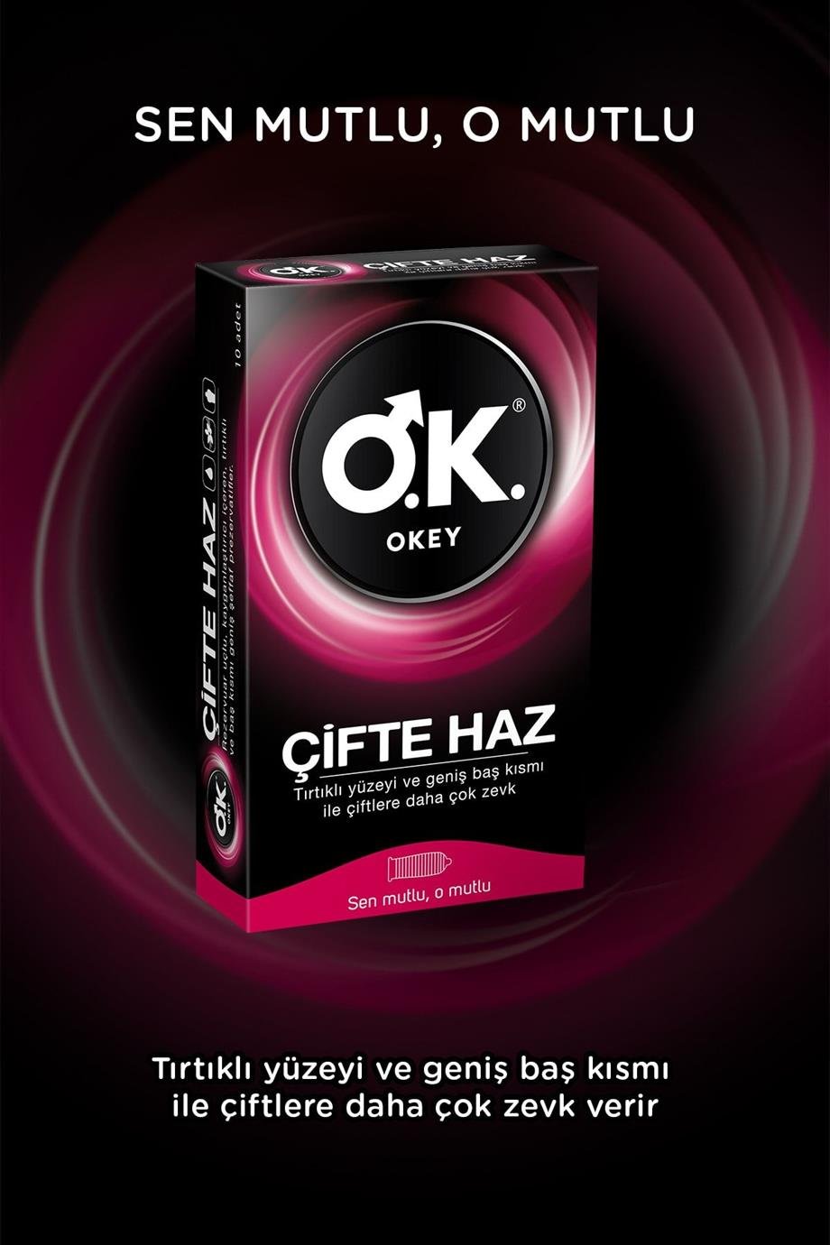 Okey - Okey Çifte Haz Prezervatif 10'lu