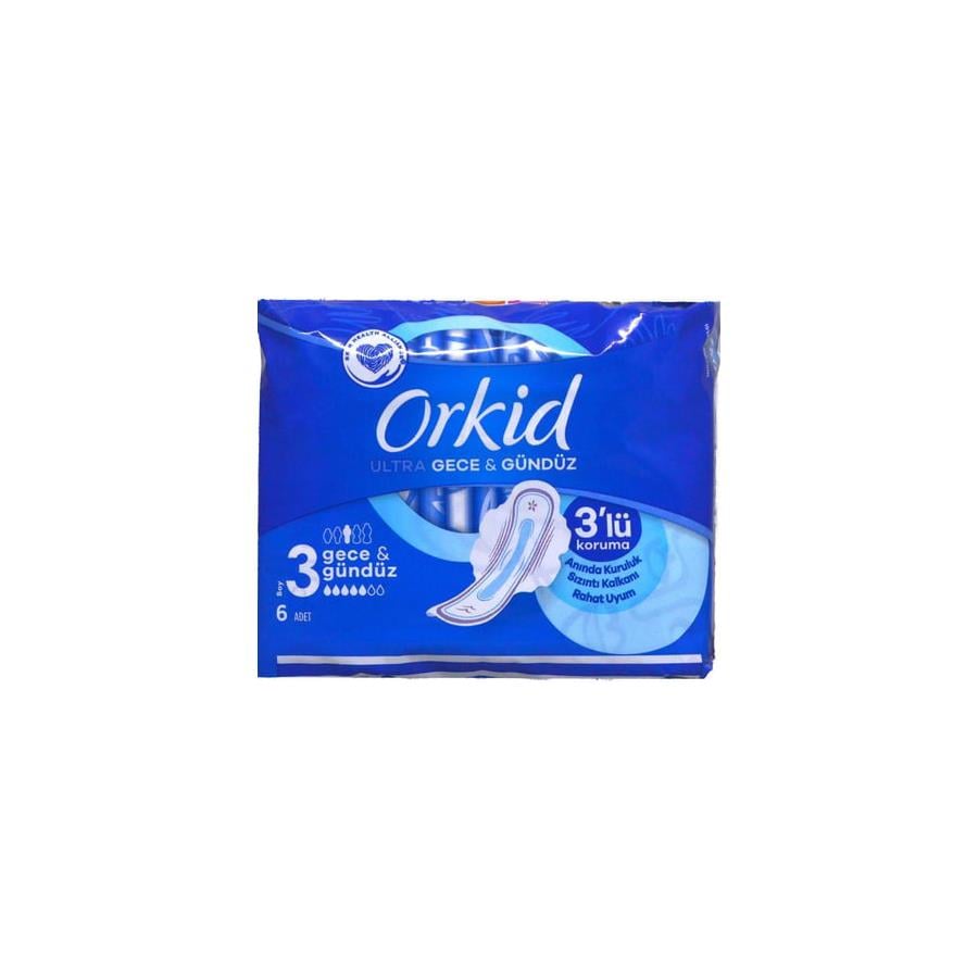 Orkid - Orkid Ultra Hijyenik Ped Gece & Gündüz Tekli Paket 6