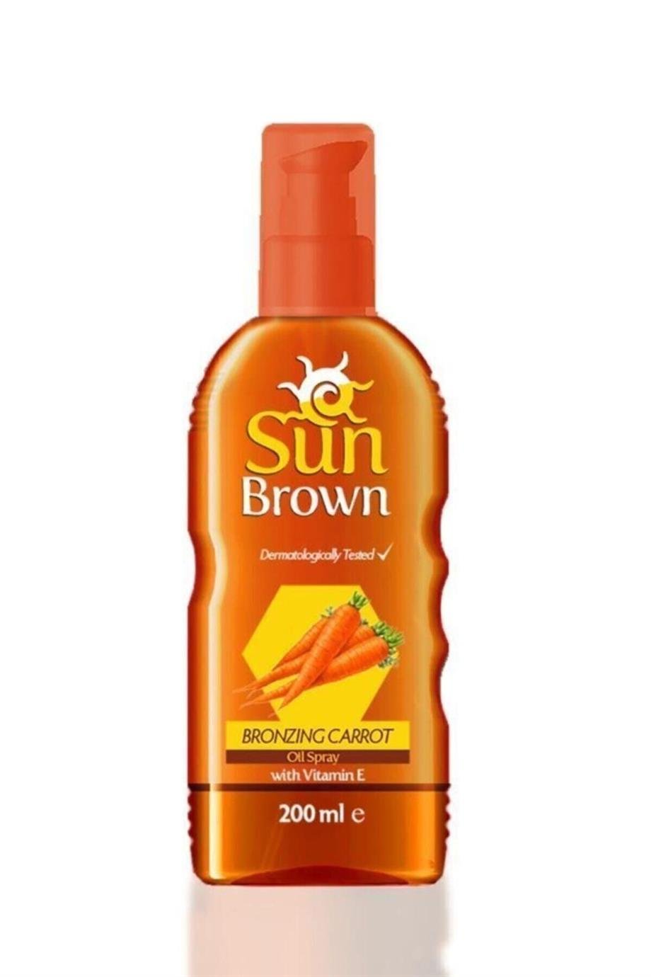 Sun Brown - Sun Brown Bronzlaştırıcı Havuç Yağı Spreyi 200 Ml