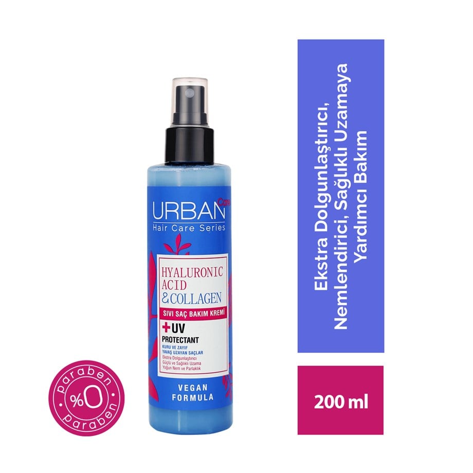 Urban Care Hyaluronic Acid & Collagen Sıvı Saç Bakım Kremi 200 Ml