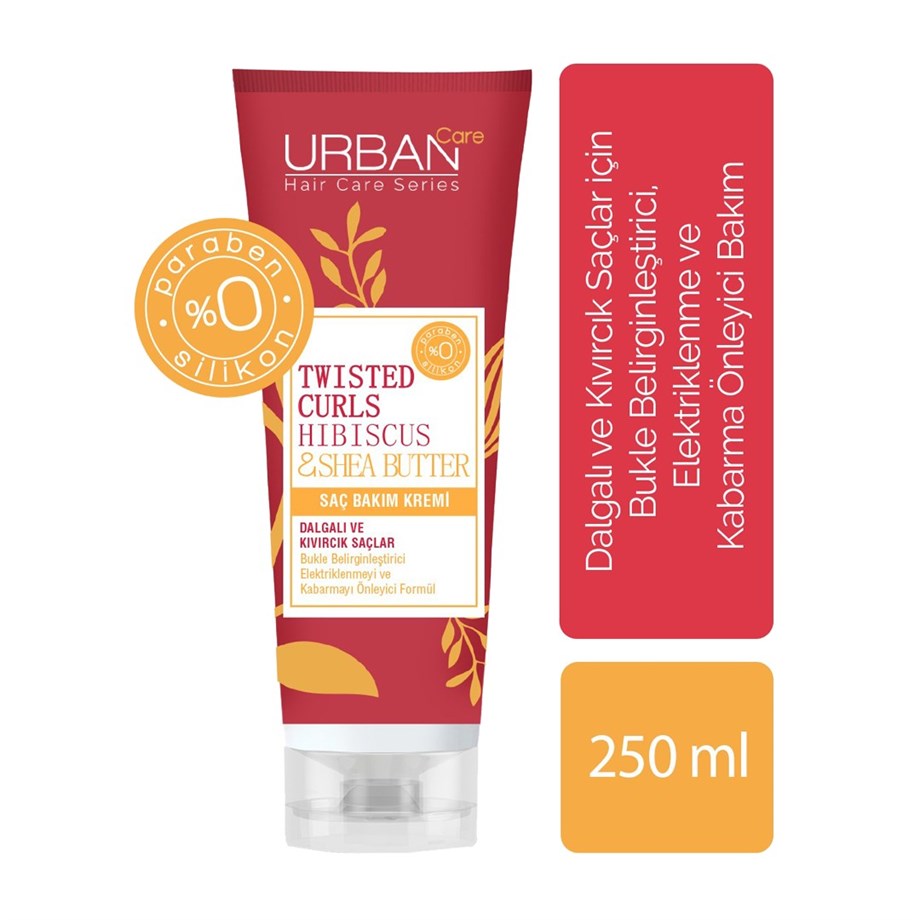 Urban Care - Urban Care Twisted Curls Hibiscus & Shea Butter Saç Bakım Kremi 250 Ml