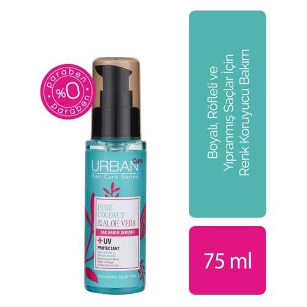 URBAN SAÇ BAKIM SERUMU PURE COCNUT&ALOE VERA 75 ML