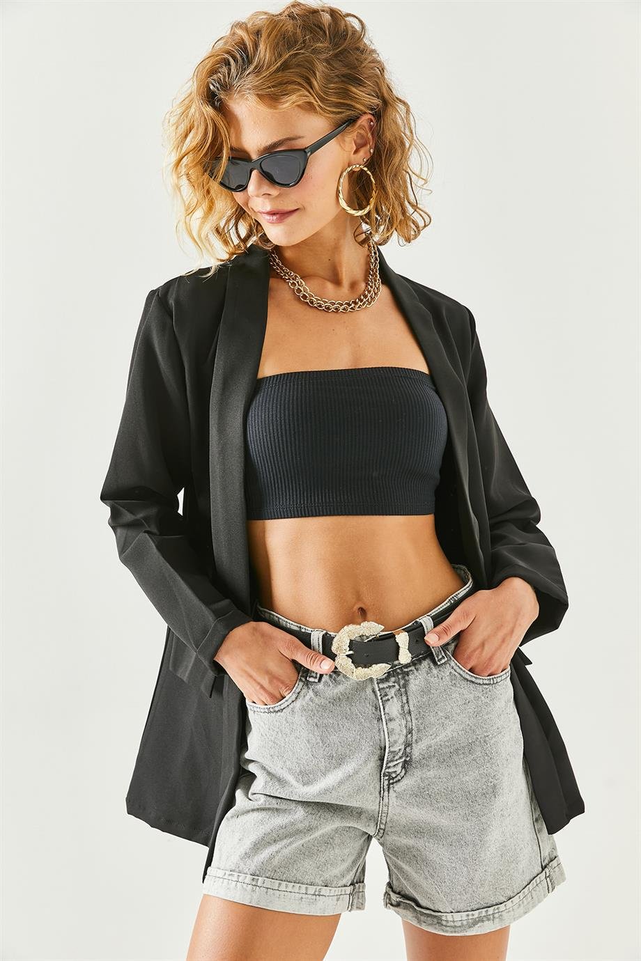 Aksesuar Cepli Atlas Ceket Siyah