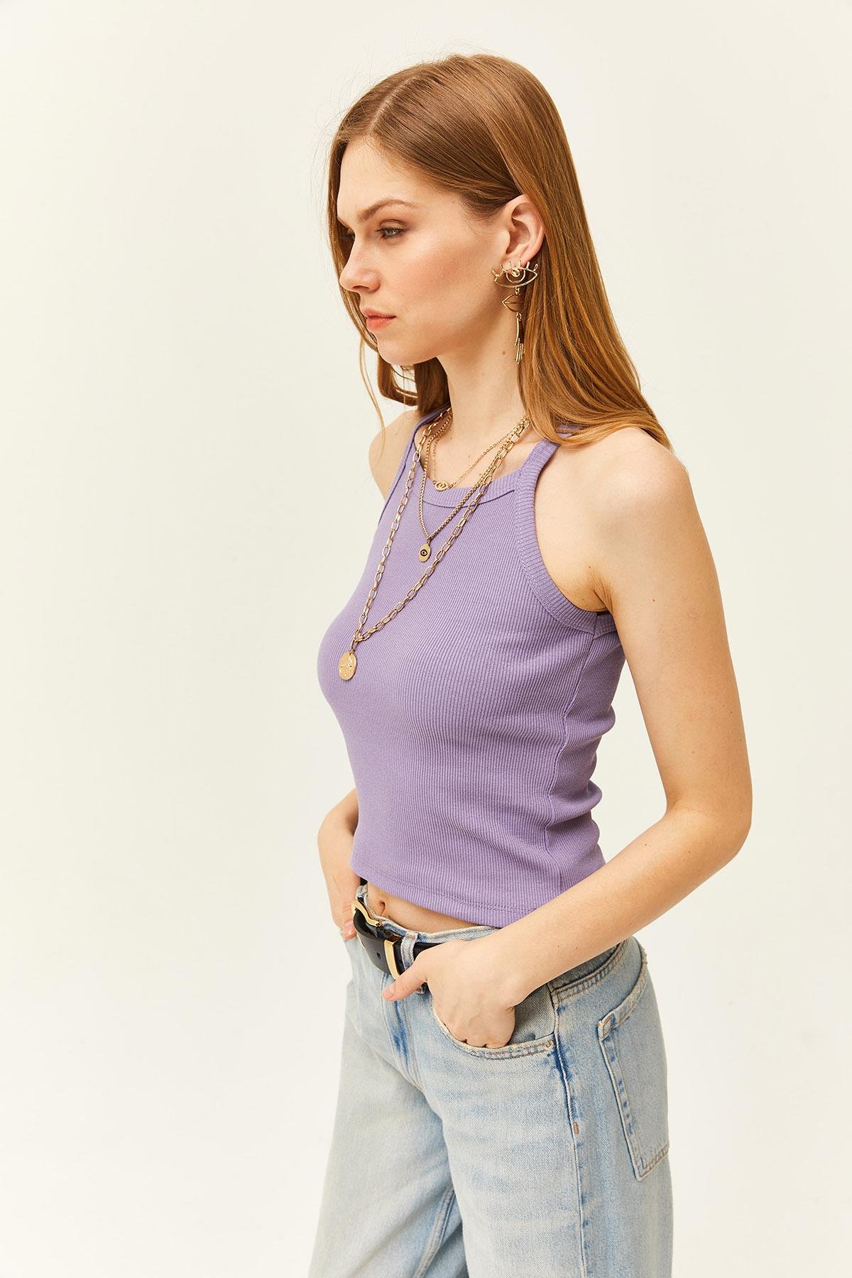 Askılı Kaşkorse Body Lila