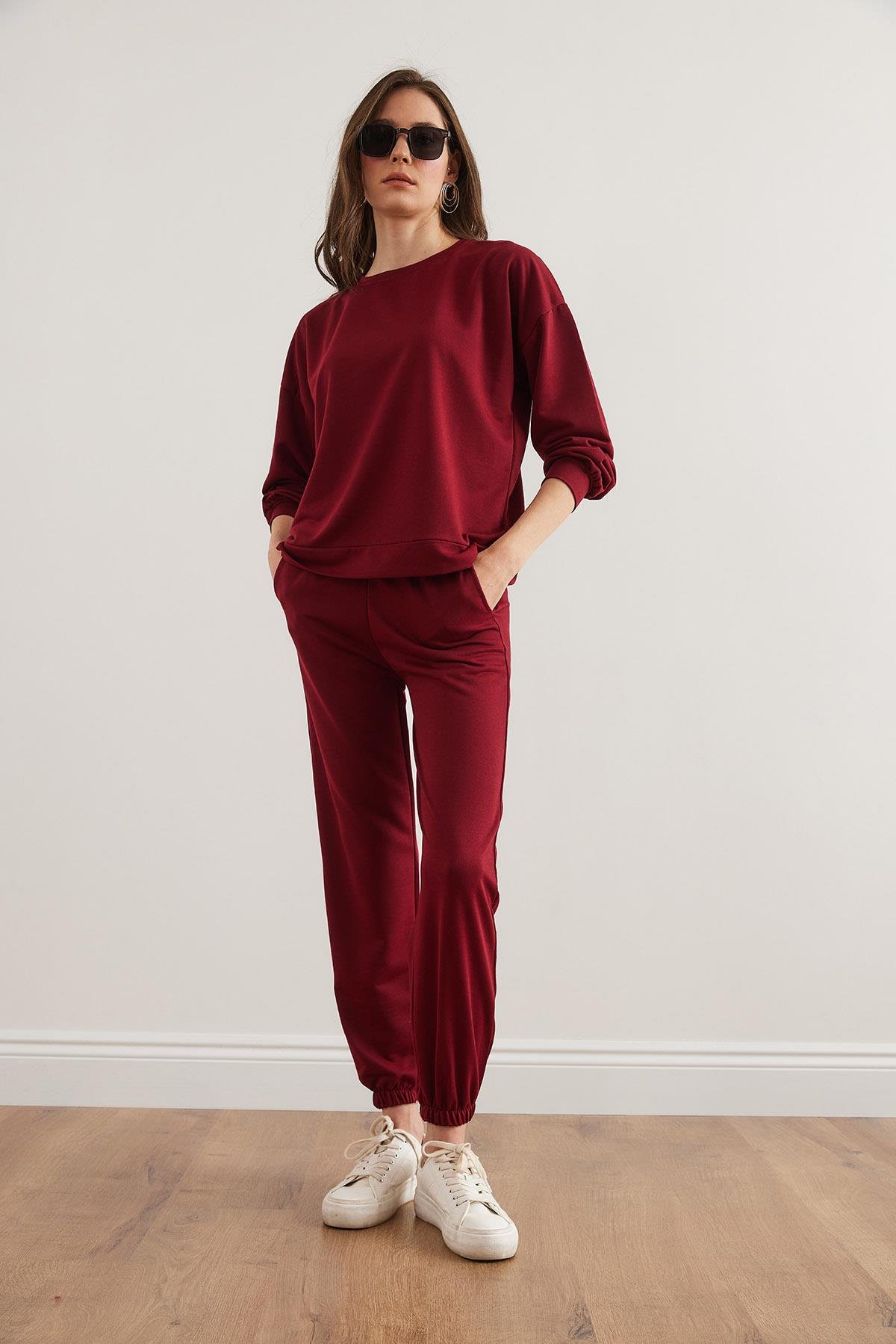 Basic Eşofman Takımı Bordo