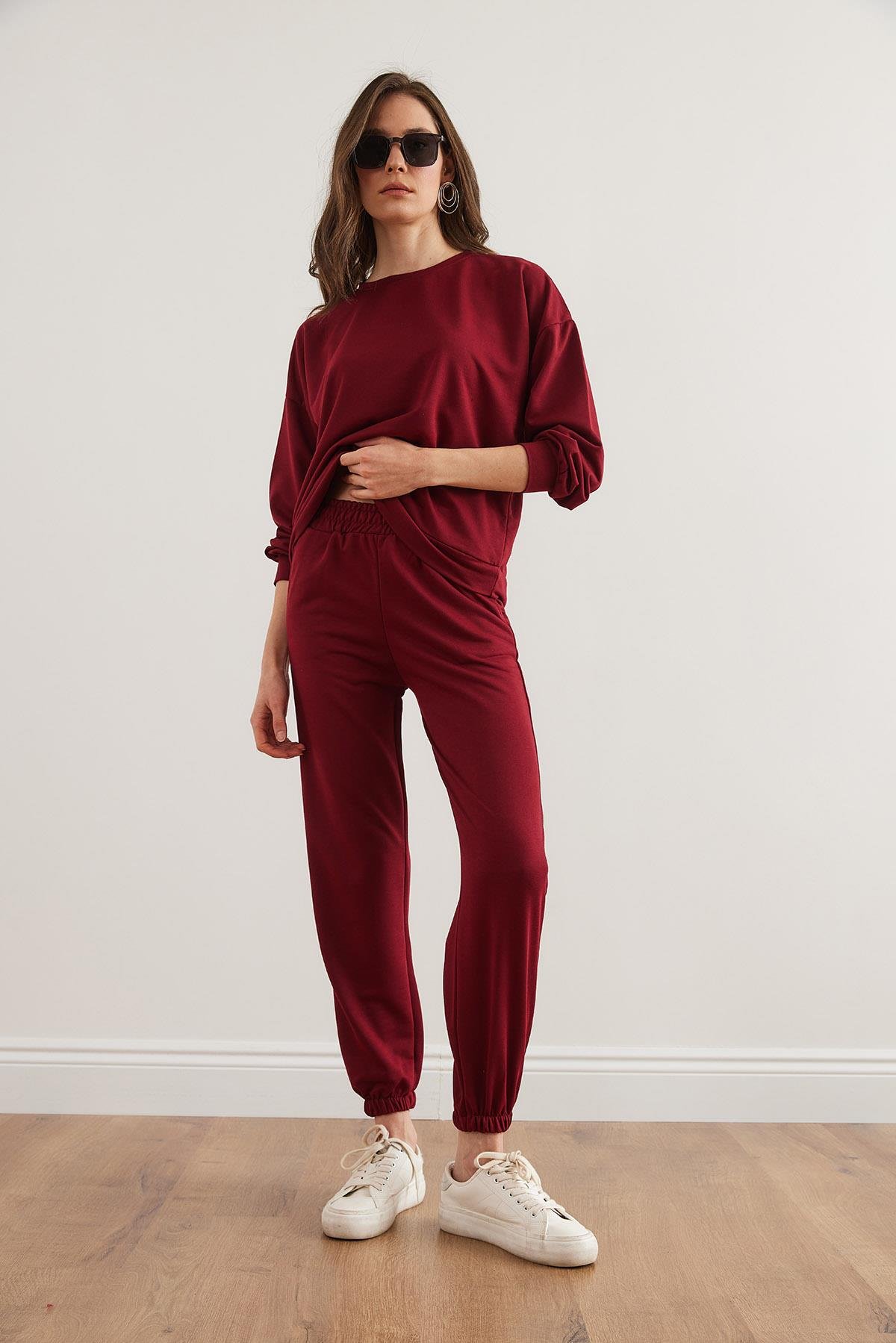 Basic Eşofman Takımı Bordo