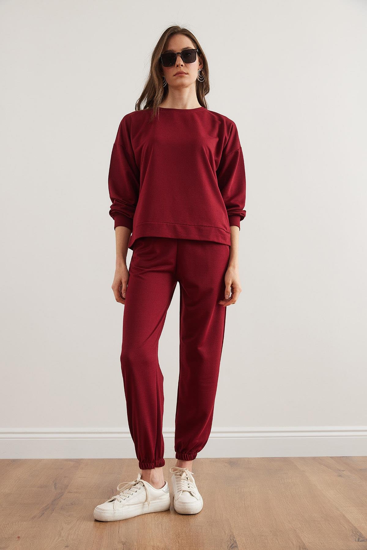 Basic Eşofman Takımı Bordo