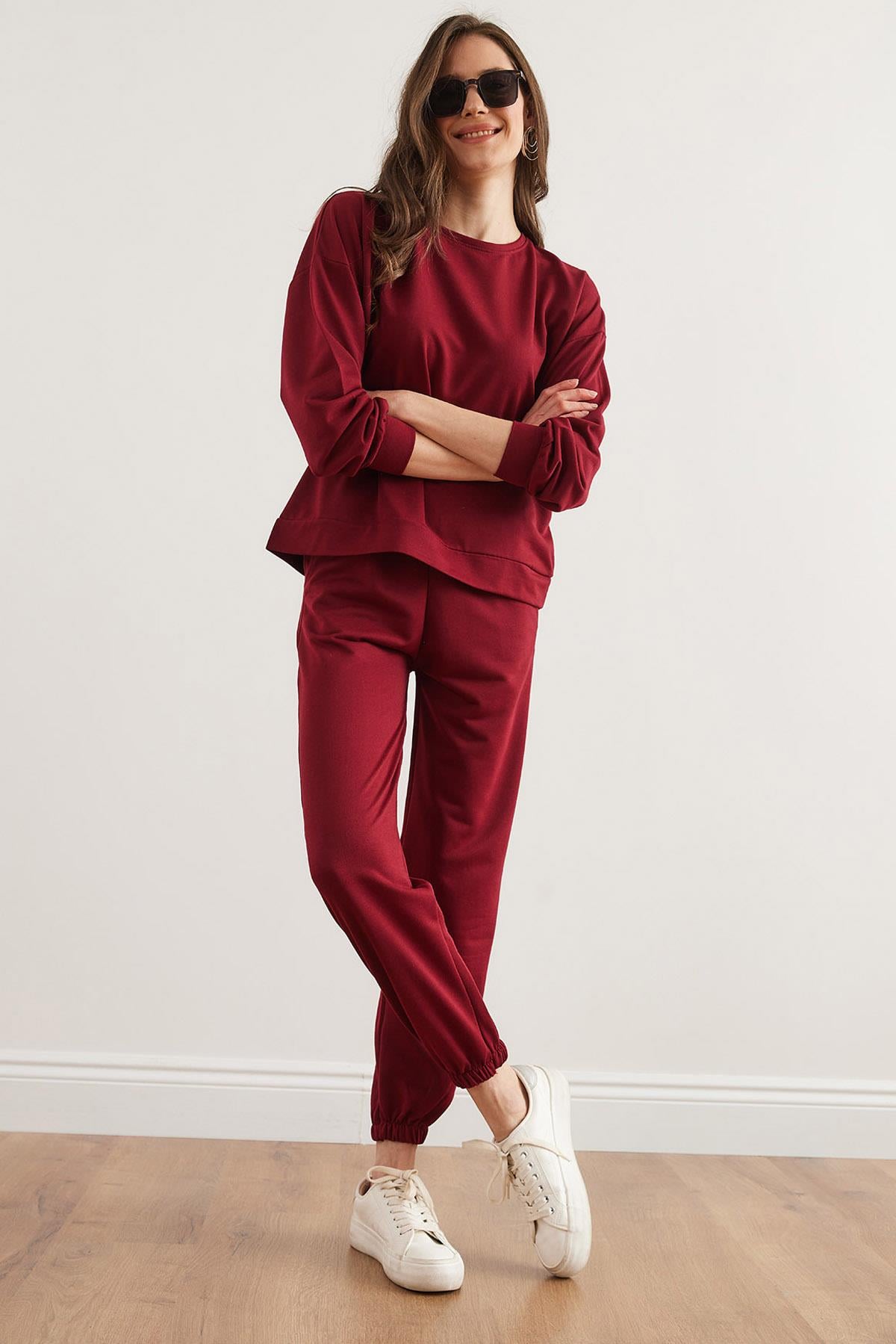 Basic Eşofman Takımı Bordo
