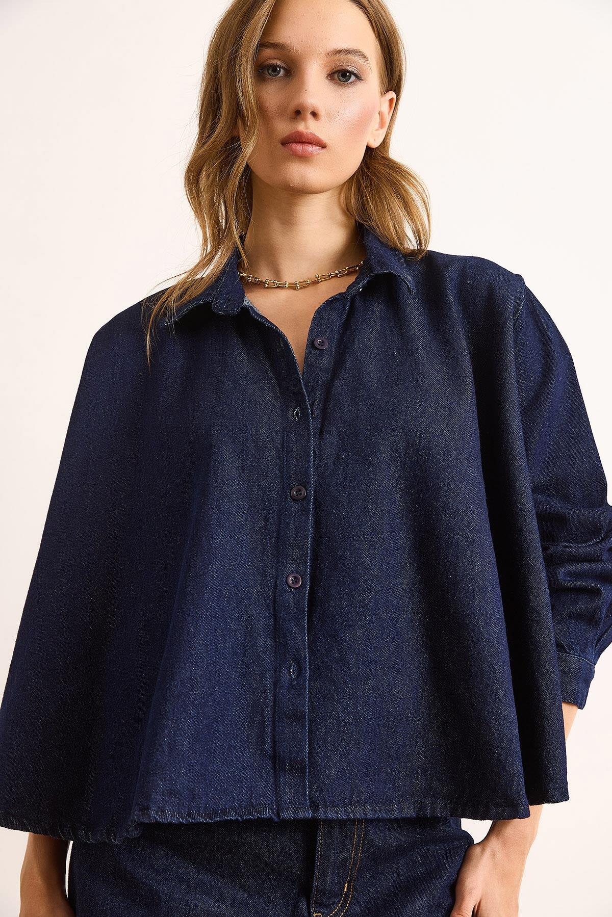 Panço Denim Gömlek Lacivert