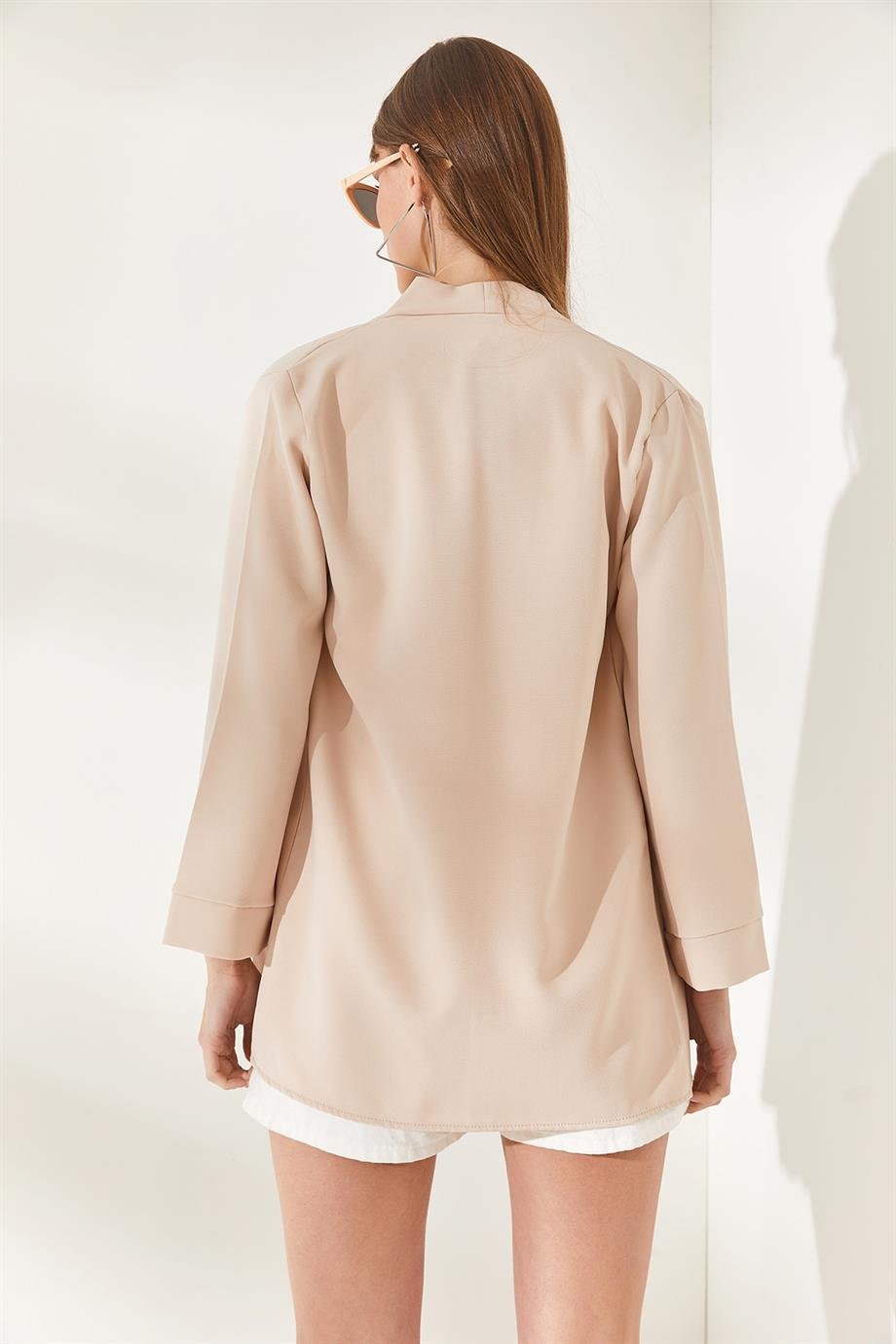 Şal Yaka Atlas Ceket Taş