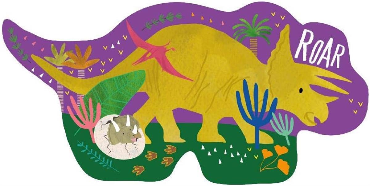 12 Parça Şekilli Kutulu Yap-Boz / Dinosaur