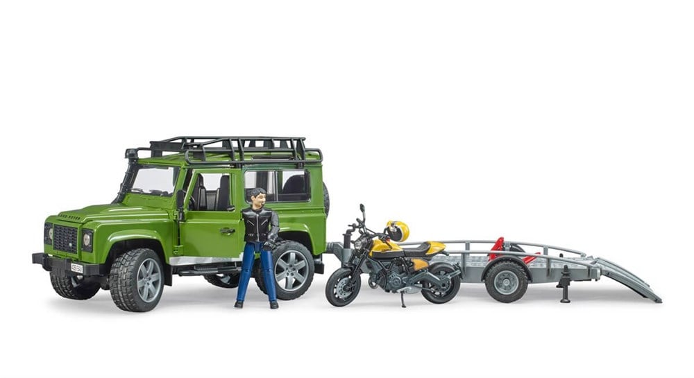 Bruder Land Rover Arazi Aracı & Ducati Motorsiklet Ve Sürücüsü