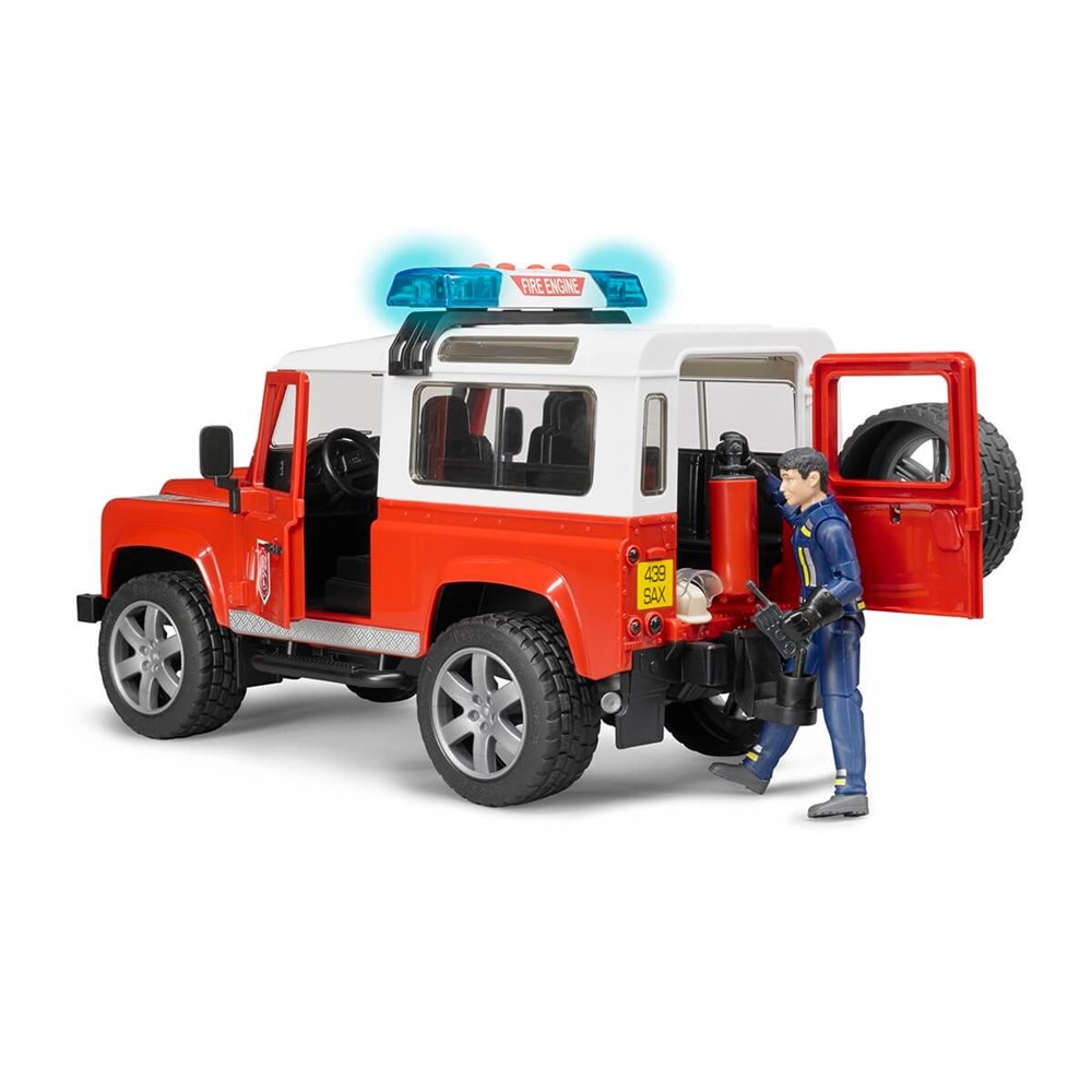 Bruder Land Rover İtfaiye Aracı Ve İtfaiye Memuru 