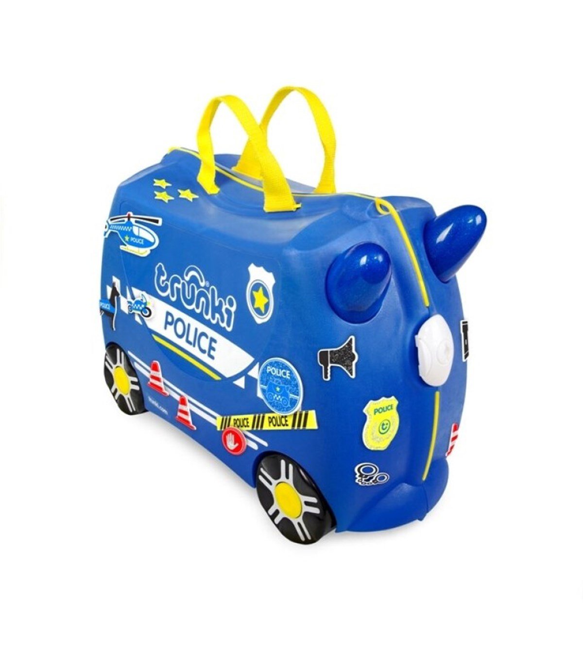 Çocuk Valiz Polis Arabası Percy Lacivert Trunki