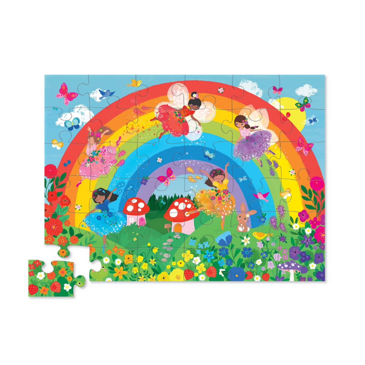 Crocodile Creek Dekoratif Puzzle - 36 Parça - Over the Rainbow