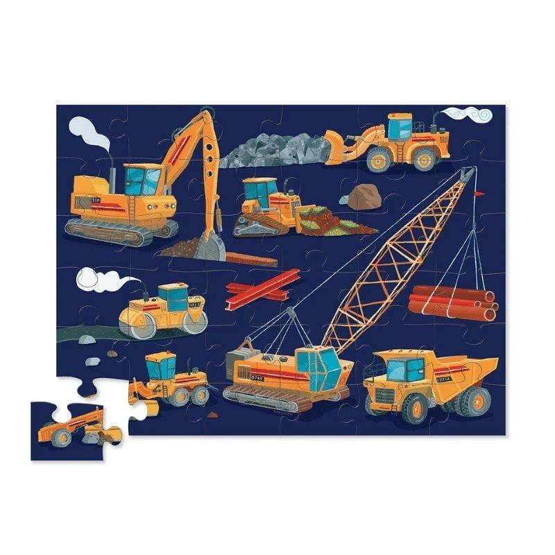 Crocodile Creek Dekoratif Puzzle - 36 Parça - Construction Zone