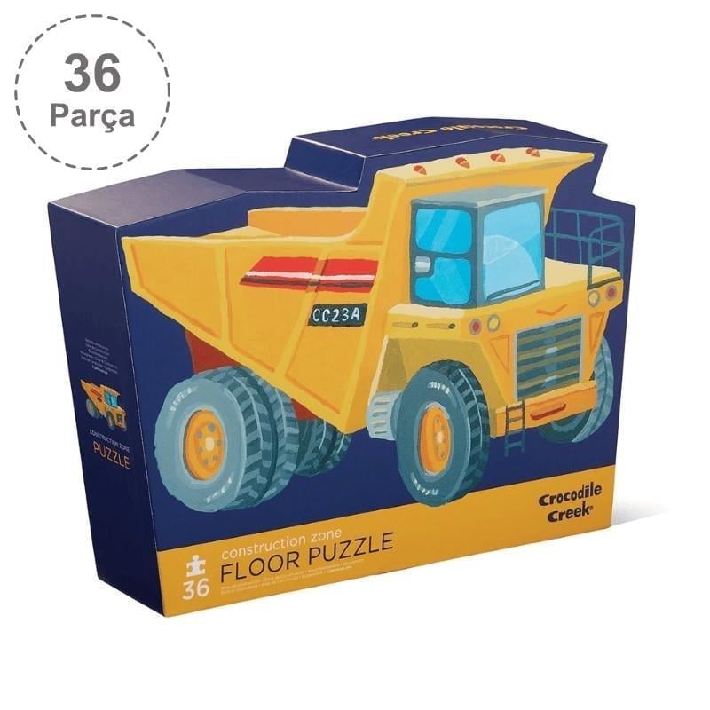 Crocodile Creek Dekoratif Puzzle - 36 Parça - Construction Zone