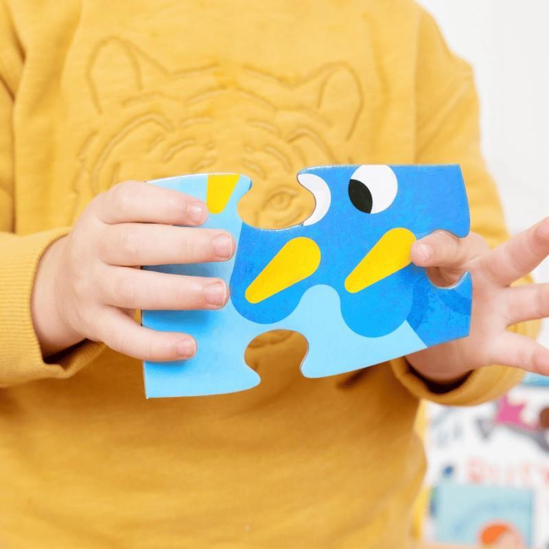 Crocodile Creek Dev Kule Puzzle - 30 Parça - Dinozor