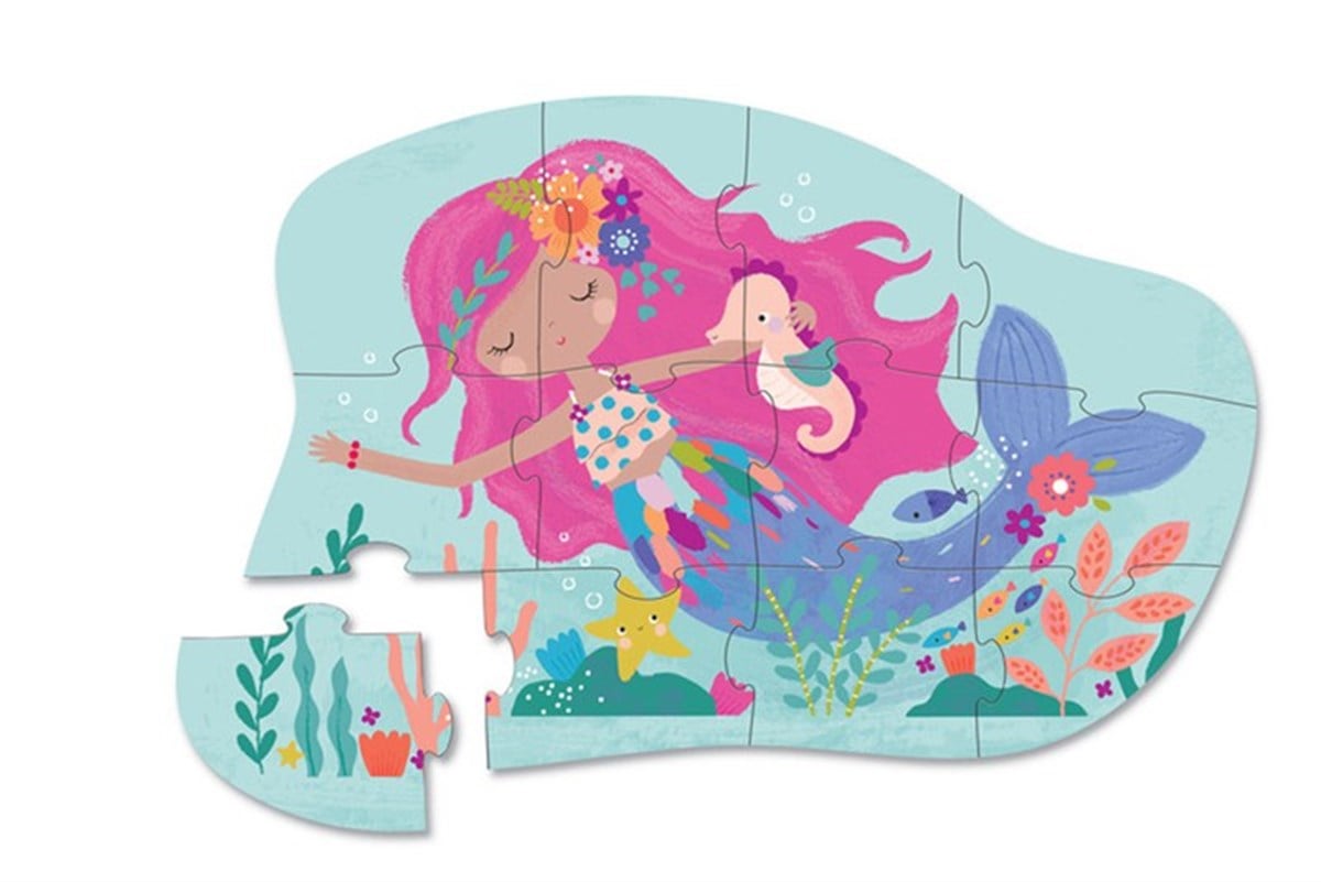 Crocodile Creek Mini Puzzle - 12 Parça - Mermaid Dreams