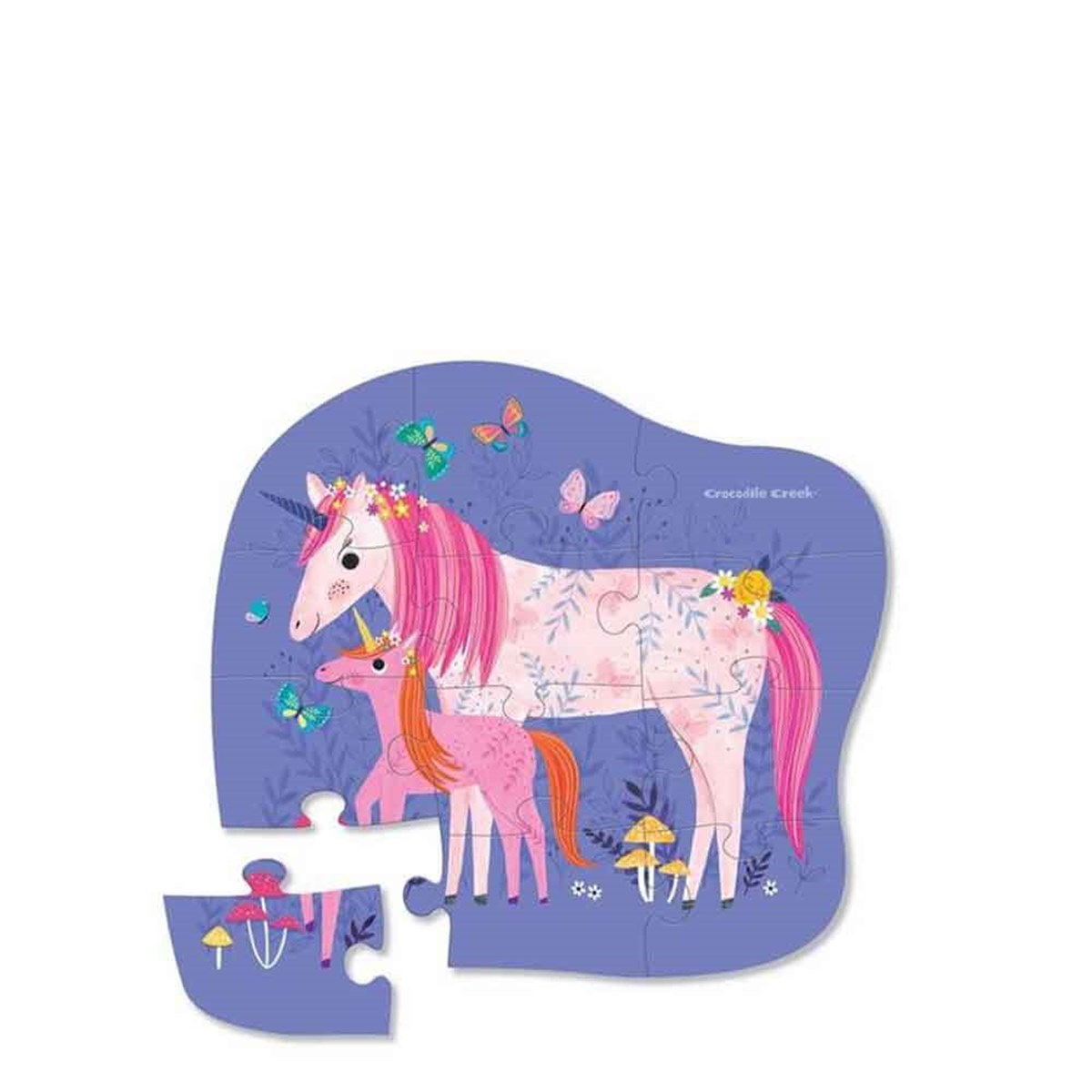 Crocodile Creek Mini Puzzle Unicorn 12 Parça  