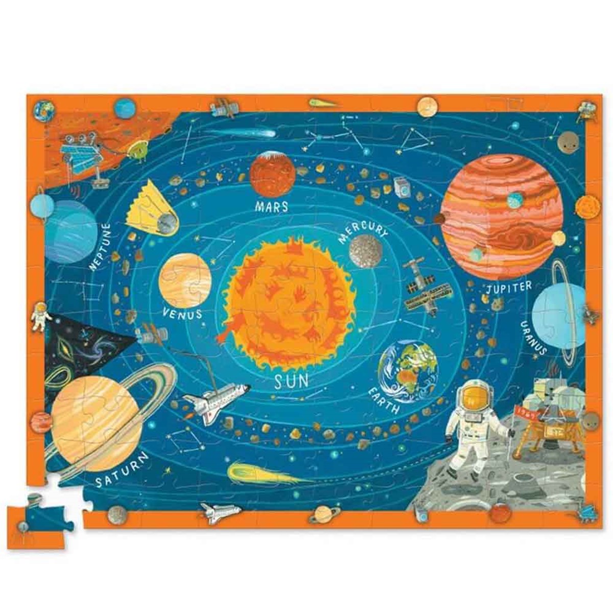 Crocodile Creek Puzzle - 100 Parça - Uzayı Keşfet