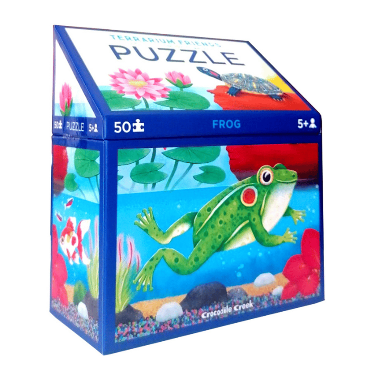 Crocodile Creek Puzzle - 50 Parça - Teraryum Kurbağa