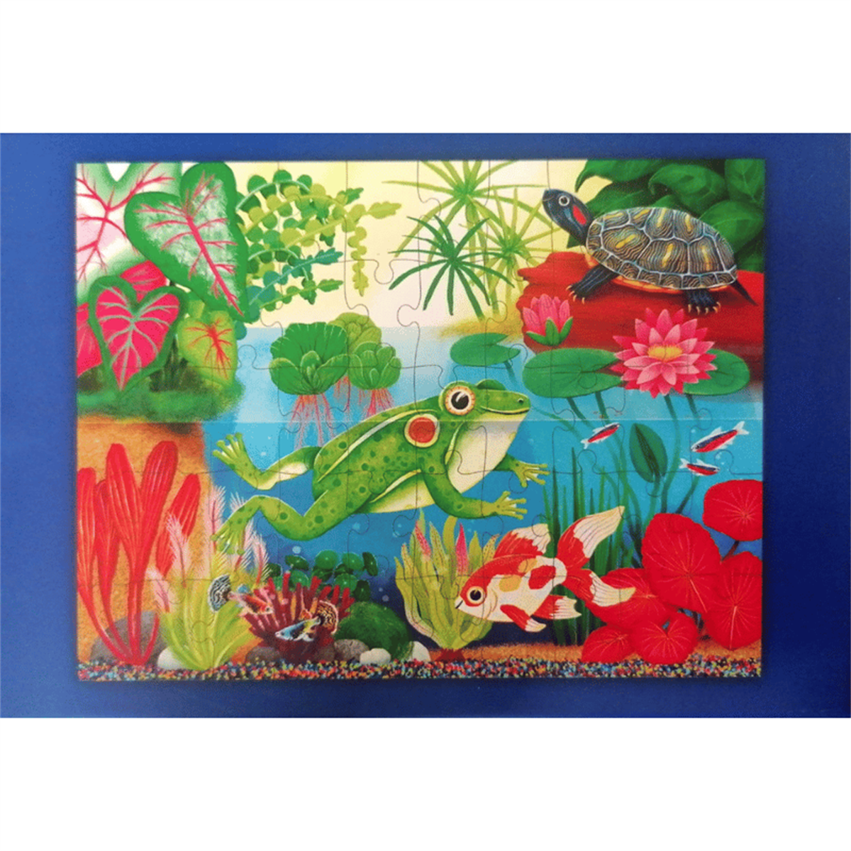 Crocodile Creek Puzzle - 50 Parça - Teraryum Kurbağa