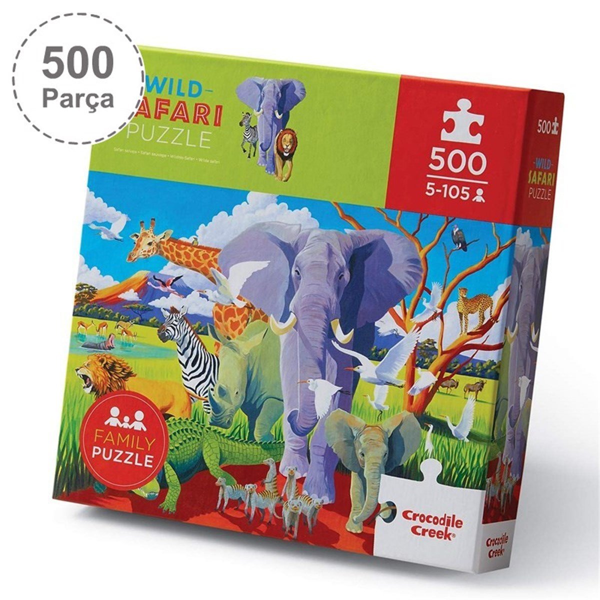 Crocodile Creek Puzzle - 500 Parça - Safari