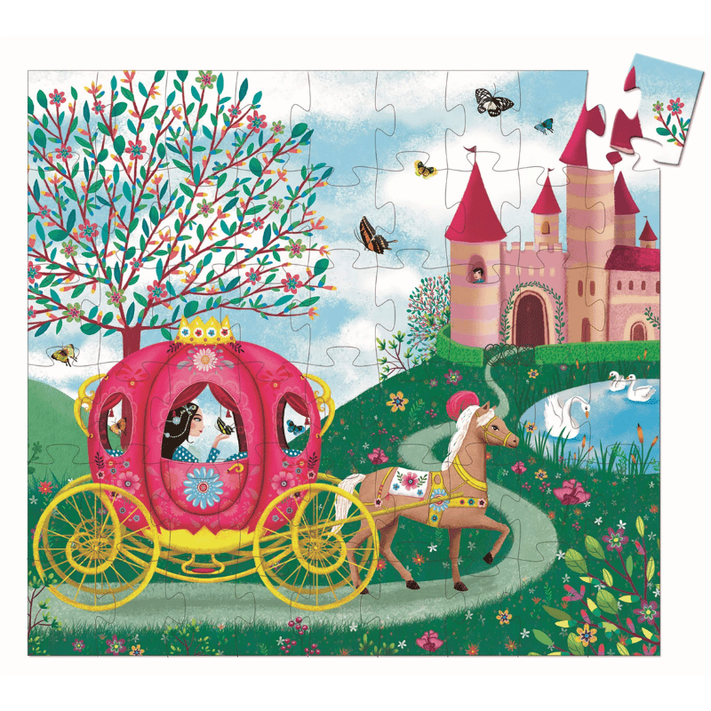 Djeco Dekoratif Puzzle 54 Parça - Elise's Carriage