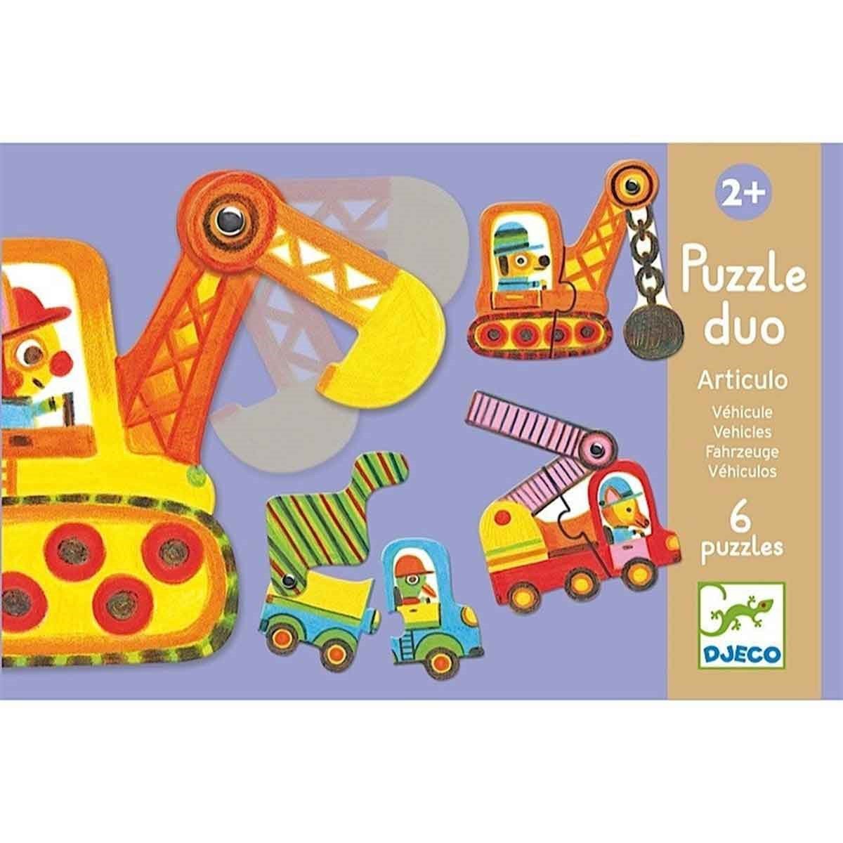 Djeco İkili Puzzle/ Vehicles
