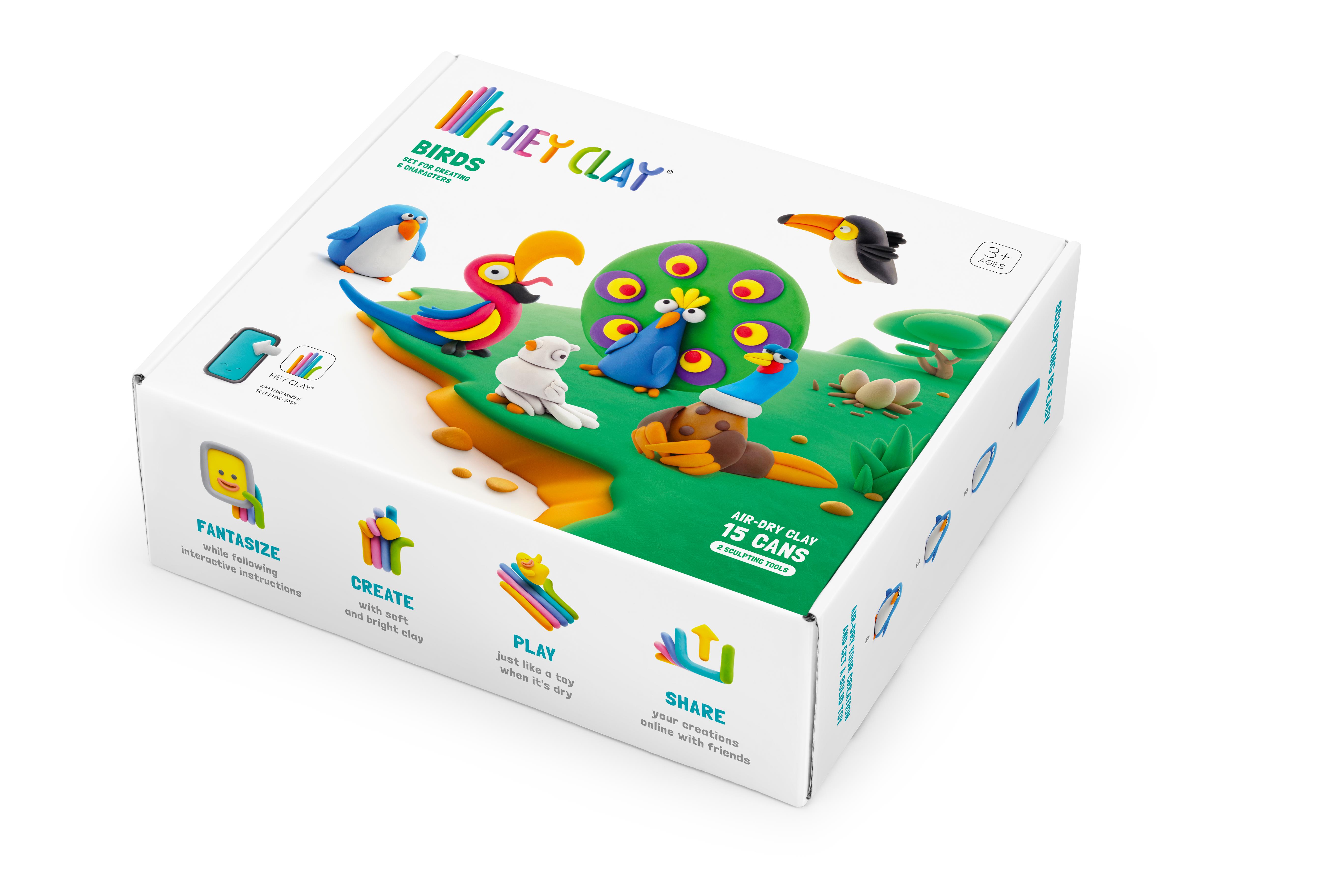 Hava ile Kuruyan Kil (15'li kutu) - Kuşlar