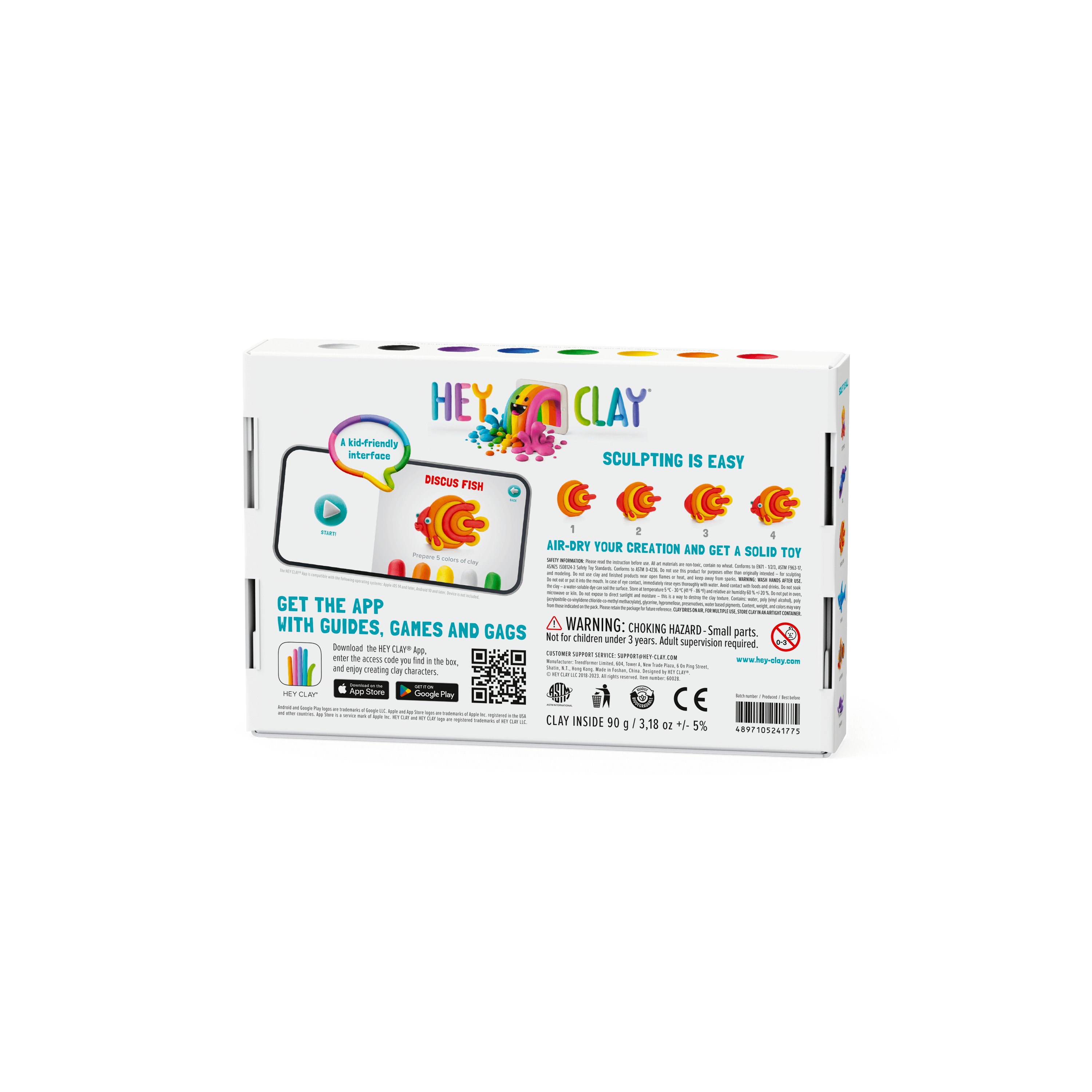 Hey Clay Hava ile Kuruyan Kil (6'lı Kutu) - Okyanus (Palyaço balığı, Discus Balığı, Yılan Balığı)