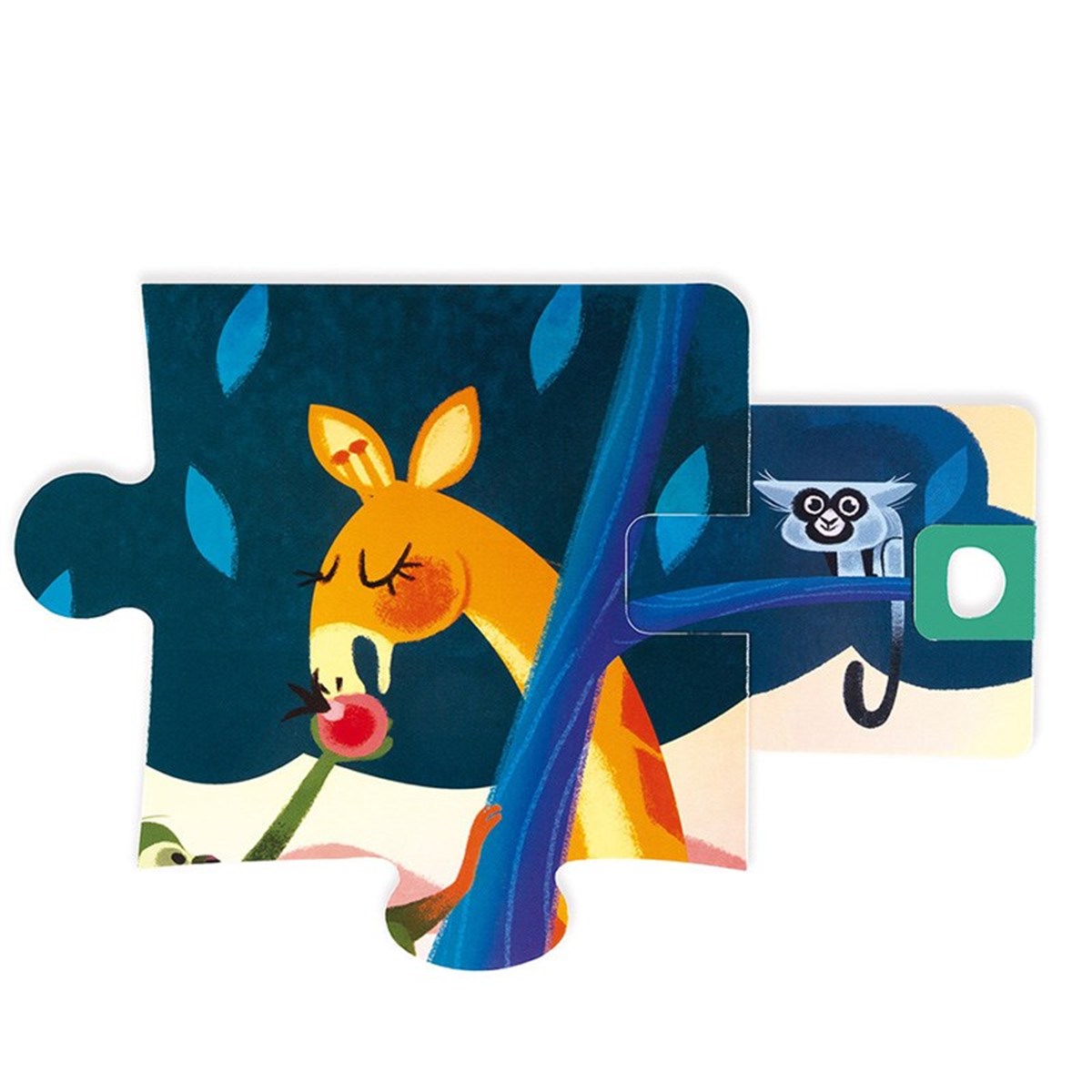 Janod 20 Parça Sürpriz Puzzle - Orman  