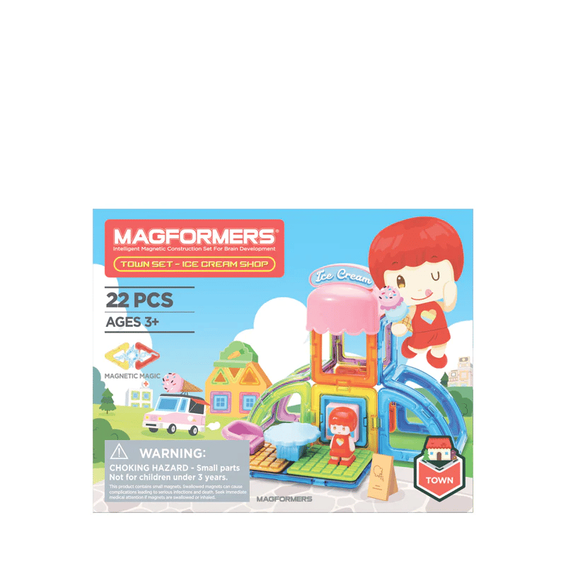 Magformers Mıknatıslı Town Set - Ice Cream Shop - 22 Parça