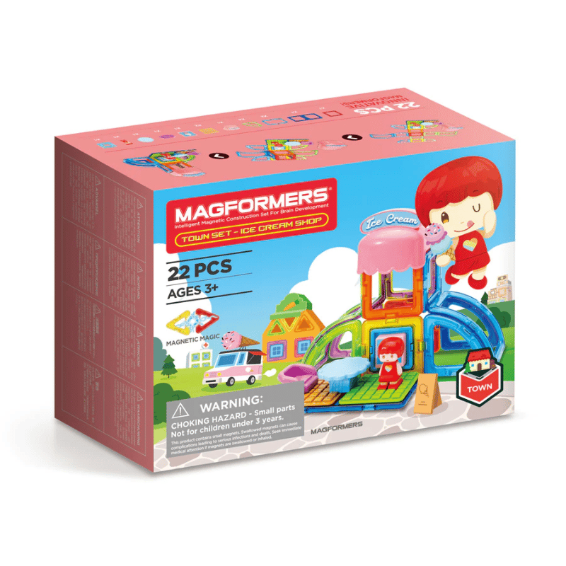Magformers Mıknatıslı Town Set - Ice Cream Shop - 22 Parça