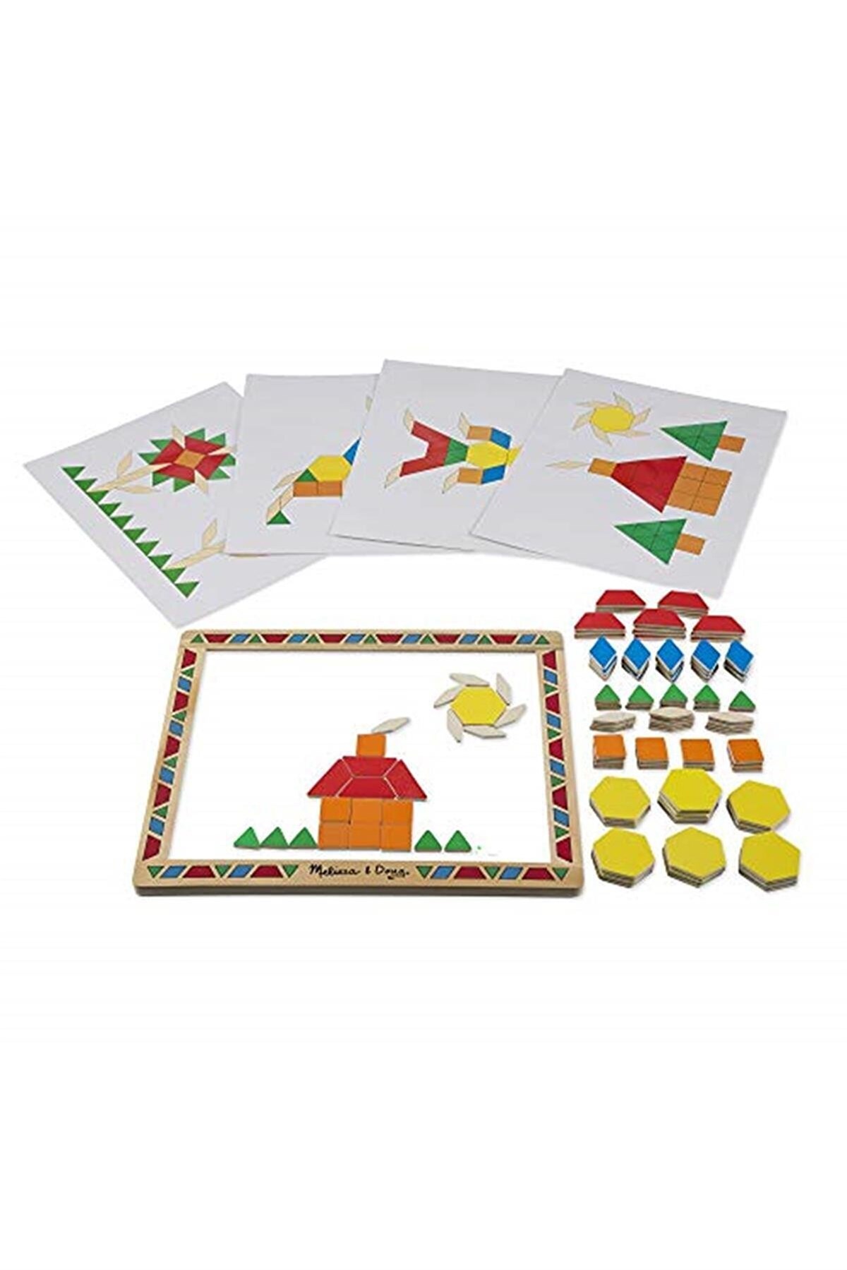 Magnetic Pattern Blocks / Ahşap Mıknatıslı Tahta - Şekiller