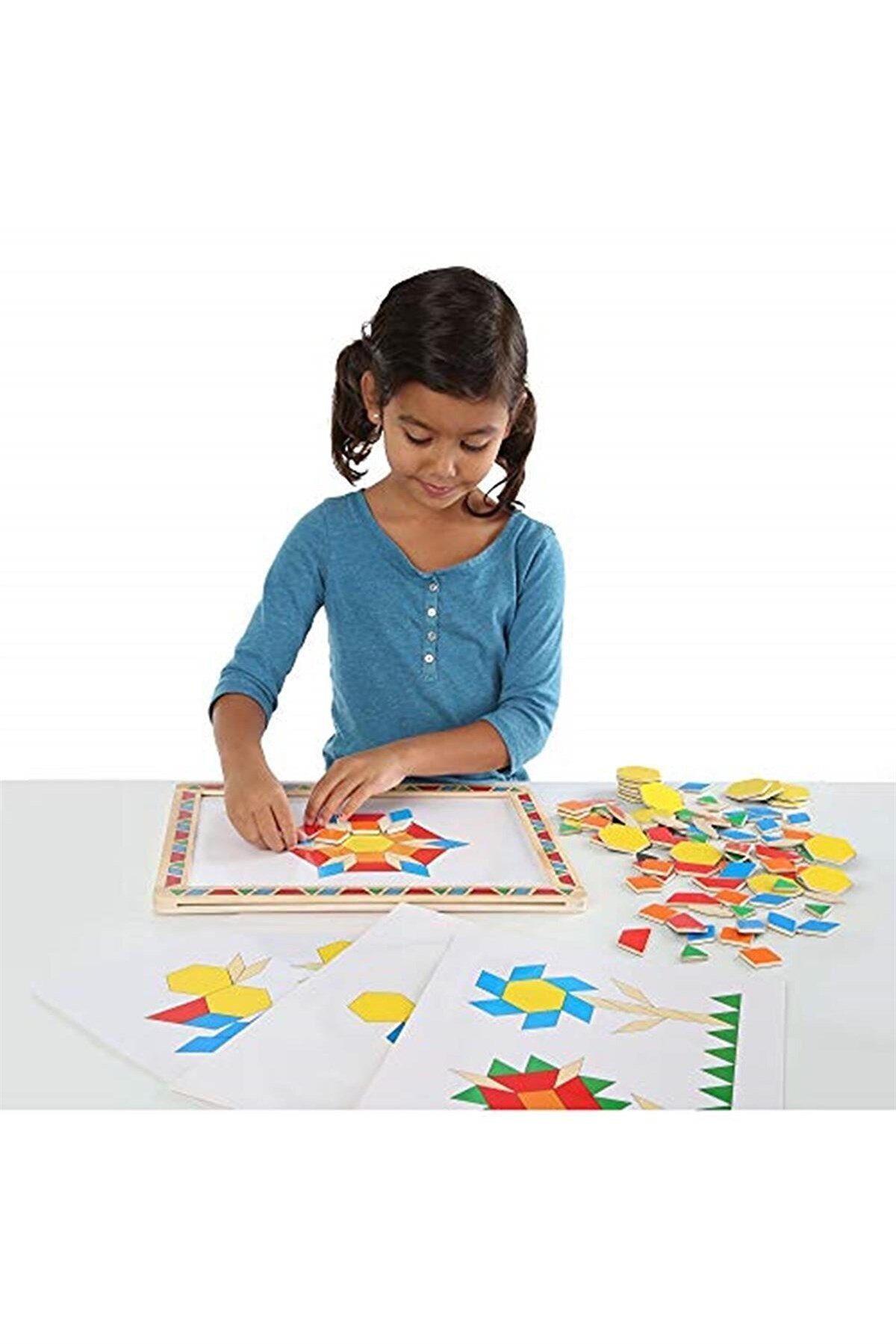 Magnetic Pattern Blocks / Ahşap Mıknatıslı Tahta - Şekiller