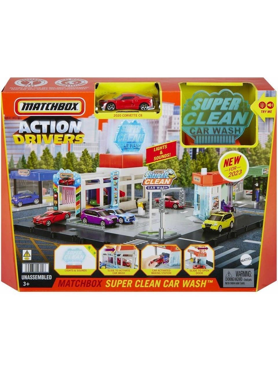 Matchbox Aksiyon Sürücüleri Oto Yıkama Seti