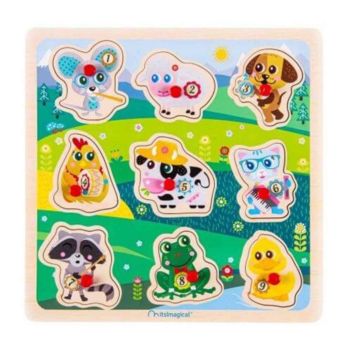 Natural Puzzle Animals / Ahşap Bultak Hayvanlar