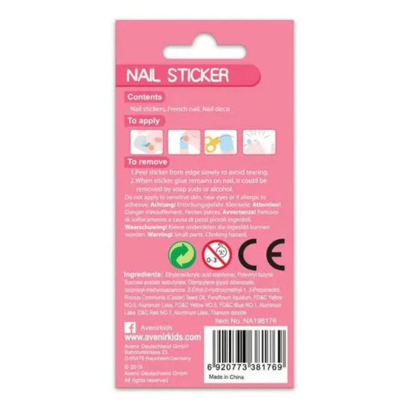 Simli Tırnak Çıkartmaları - Flower