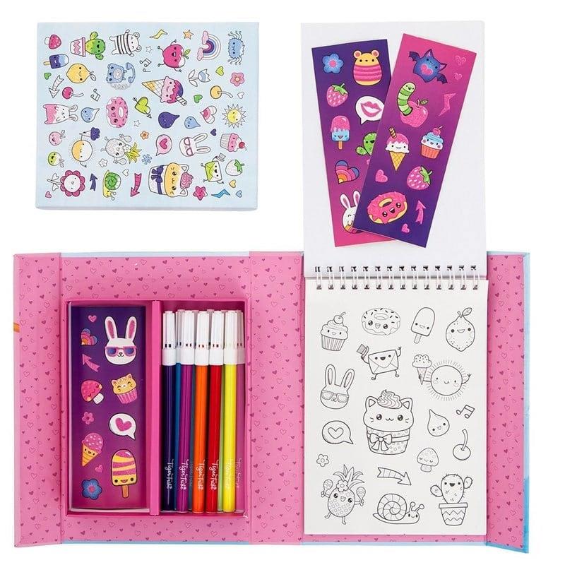 Tiger Tribe Çıkartmalı Boyama Seti - Little Cuties