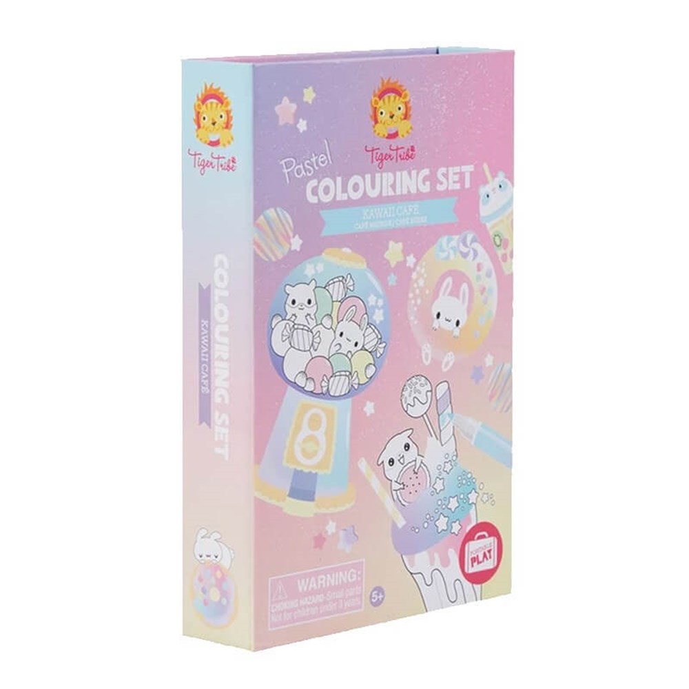 Tiger Tribe Pastel Boyama Seti/Kawaii Cafe