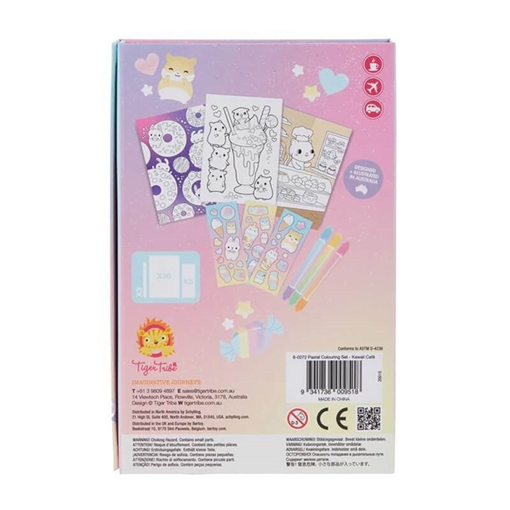 Tiger Tribe Pastel Boyama Seti/Kawaii Cafe
