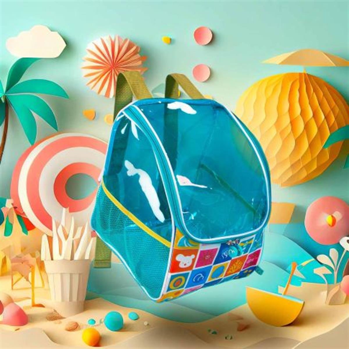 Waterproof beach or pool backpack